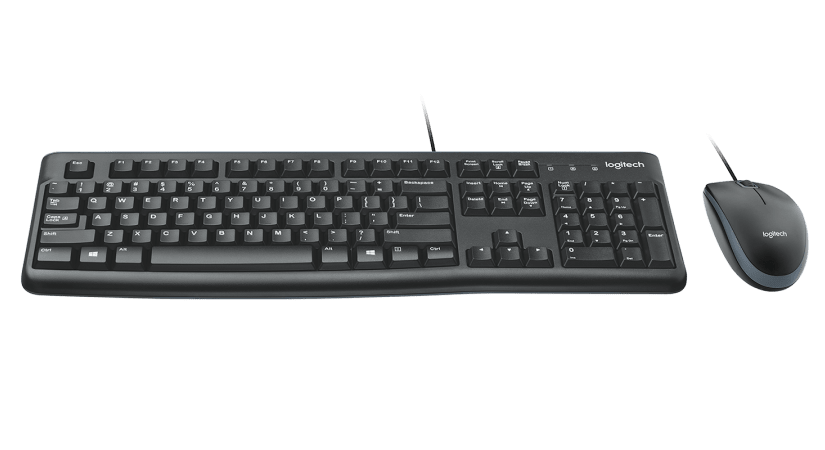 Kit Teclado y Mouse Alámbricos Logitech MK120
