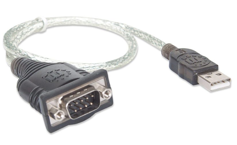 Convertidor USB a Serial DB9M Manhattan